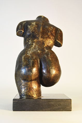 statuette corps de femme en bronze