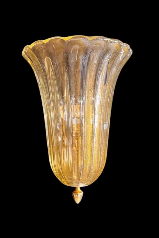 4 appliques Murano toso et barovier 1970